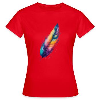 Source - T-shirt Femme - rouge - Devant - AI Model Female 172 dark (172cm)
