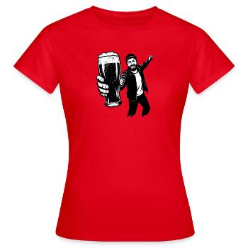 Bierman - Women's T-Shirt - red - Front - AI Model Female 172 dark (172cm)