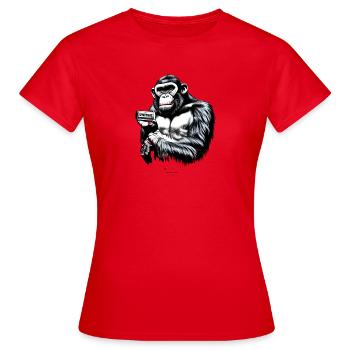 Unique - Frauen T-Shirt - Rot - Vorne - AI Model Female 172 dark (172cm)