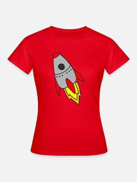 Rakete - Frauen T-Shirt - Rot