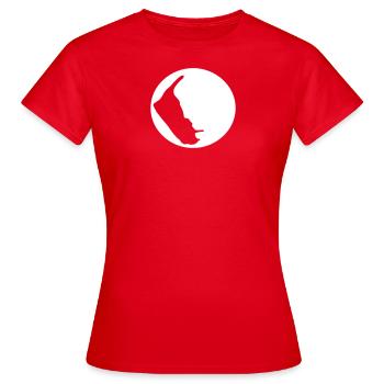 Amrum in der Sonne - Frauen T-Shirt - Rot - Vorne - AI Model Female 172 dark (172cm)