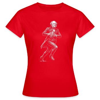 Martin Van Buren American Football - Women's T-Shirt - red - Front - AI Model Female 172 dark (172cm)