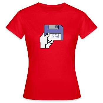 Banc de travail - T-shirt Femme - rouge - Devant - AI Model Female 172 dark (172cm)