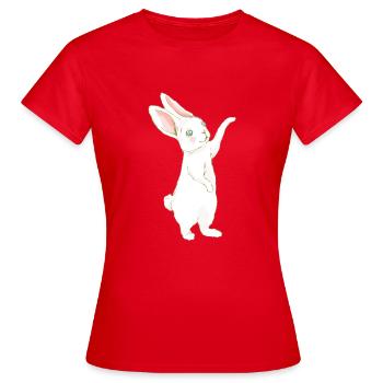 Hase - T-shirt Femme - rouge - Devant - AI Model Female 172 dark (172cm)