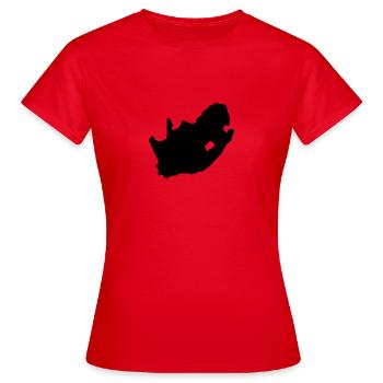 Südafrika - Frauen T-Shirt - Rot - Vorne - AI Model Female 172 dark (172cm)