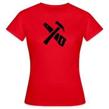 tools - Women's T-Shirt - red - Front - AI Model Female 172 dark (172cm)