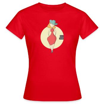Meine Welt - Frauen T-Shirt - Rot - Vorne - AI Model Female 172 dark (172cm)