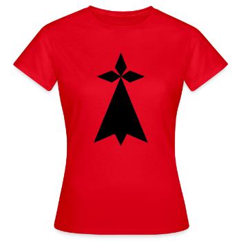 Bretagne - Frauen T-Shirt - Rot - Vorne - AI Model Female 172 dark (172cm)