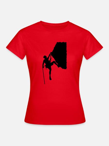 escalade - T-shirt Femme - rouge