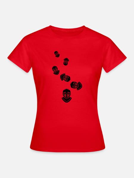Ritter Helm - Frauen T-Shirt - Rot