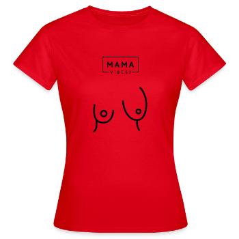 Ungleich Abgetrunken - Frauen T-Shirt - Rot - Vorne - AI Model Female 172 dark (172cm)