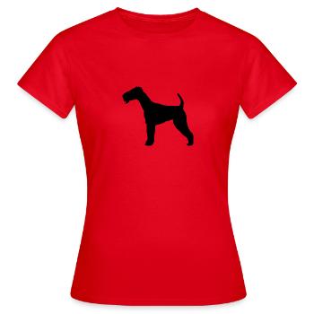 terrier - T-shirt Femme - rouge - Devant - AI Model Female 172 dark (172cm)
