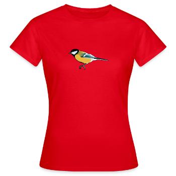 b i r d946 - Frauen T-Shirt - Rot - Vorne - AI Model Female 172 dark (172cm)