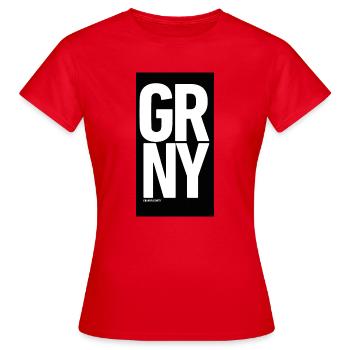 GRNY - Frauen T-Shirt - Rot - Vorne - AI Model Female 172 dark (172cm)