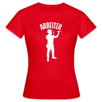 Arbeiter - Frauen T-Shirt - Rot - Vorne - AI Model Female 172 dark (172cm)
