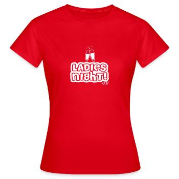 Frauen Abend - Frauen T-Shirt - Rot - Vorne - AI Model Female 172 dark (172cm)