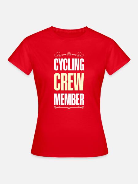 Cycling Crew - Frauen T-Shirt - Rot
