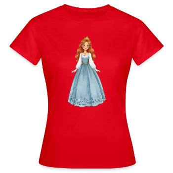 Princesse en robe de cristal de glace - T-shirt Femme - rouge - Devant - AI Model Female 172 dark (172cm)