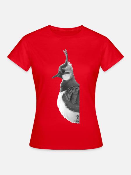 Kiebitz Porträt - Frauen T-Shirt - Rot