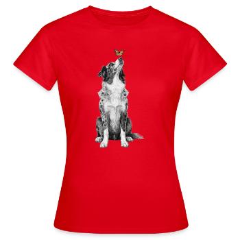 Femmes propriétaires de chiens cadeaux de berger australien - T-shirt Femme - rouge - Devant - AI Model Female 172 dark (172cm)