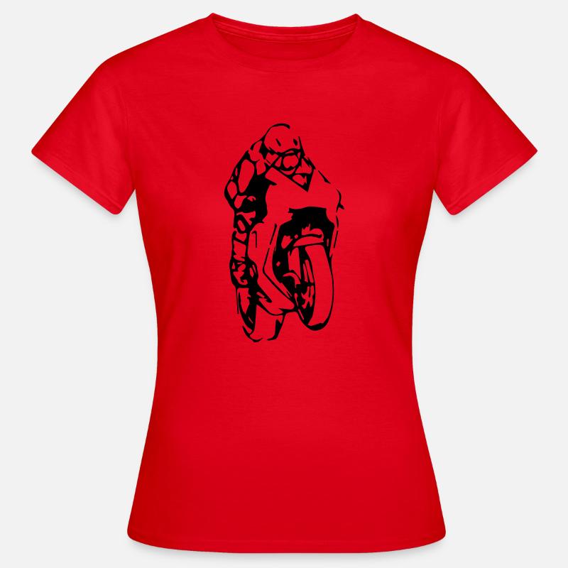 motorcycle track - Women's T-Shirt - red