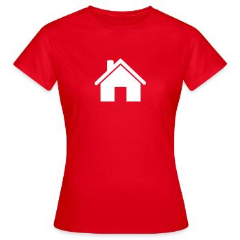 House - Women's T-Shirt - red - Front - AI Model Female 172 dark (172cm)