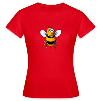 BD Abeille - T-shirt Femme - rouge - Devant - AI Model Female 172 dark (172cm)