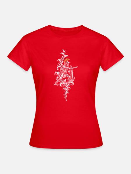 Der Kriegselefant im Flechtwerk - Frauen T-Shirt - Rot