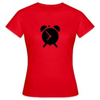 Wecker - Frauen T-Shirt - Rot - Vorne - AI Model Female 172 dark (172cm)