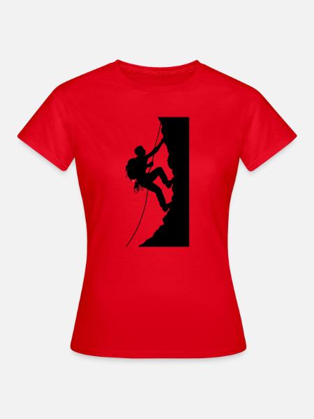 Bergsteiger - Frauen T-Shirt - Rot