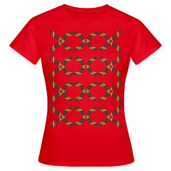Neu - Frauen T-Shirt - Rot - Vorne - AI Model Female 172 dark (172cm)