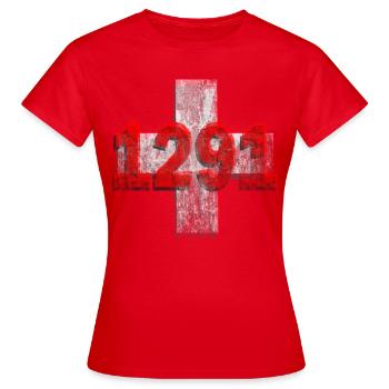 1291 shadow - Frauen T-Shirt - Rot - Vorne - AI Model Female 172 dark (172cm)