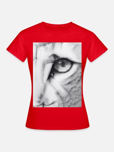 Katzenartig - Frauen T-Shirt - Rot