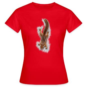 Chipmunks on the shirt - Women's T-Shirt - red - Front - AI Model Female 172 dark (172cm)