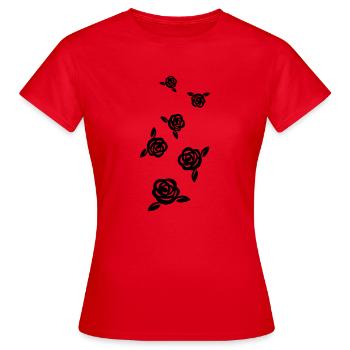 Rose symbol - Women's T-Shirt - red - Front - AI Model Female 172 dark (172cm)