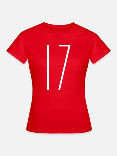 17 - Frauen T-Shirt - Rot