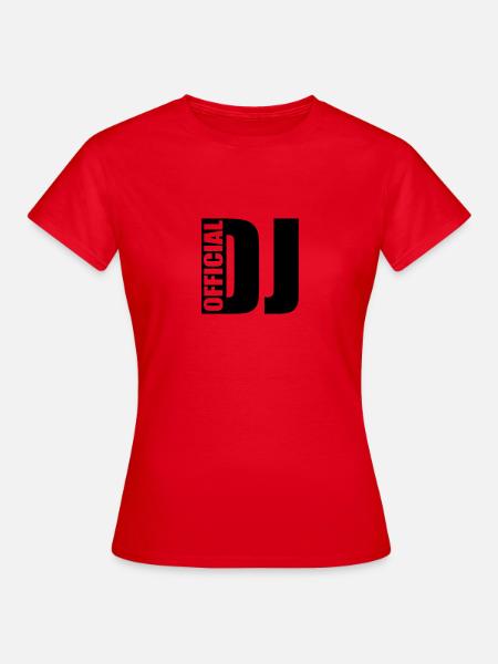 official DJ - T-shirt Femme - rouge