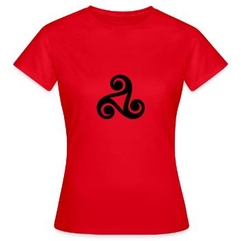 Celtic - Women's T-Shirt - red - Front - AI Model Female 172 dark (172cm)