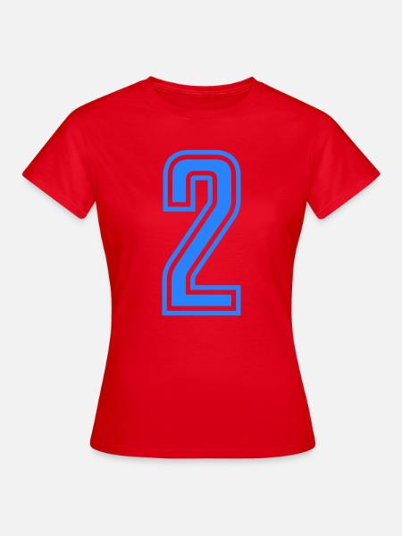 2 - Frauen T-Shirt - Rot