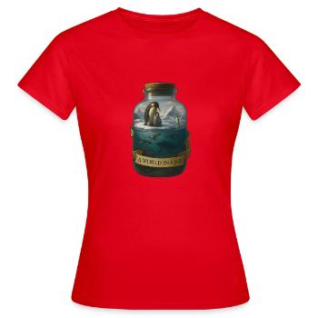 Arktis – A World in a Jar - Frauen T-Shirt - Rot - Vorne - AI Model Female 172 dark (172cm)