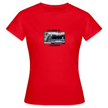Bay-Trans 42 - 8 Bit Retrogame Charme Zak - Women's T-Shirt - red - Front - AI Model Female 172 dark (172cm)