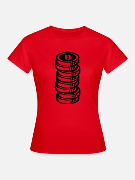 Bitcoin-Wirtschaft - Frauen T-Shirt - Rot