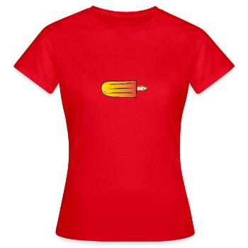 Eis am Stiel - Frauen T-Shirt - Rot - Vorne - AI Model Female 172 dark (172cm)