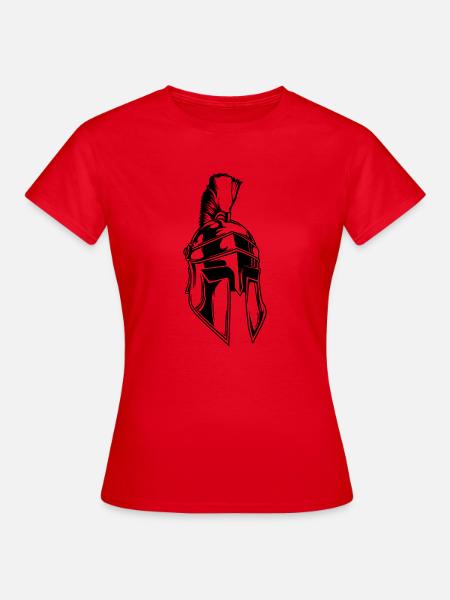 sparta helm - Frauen T-Shirt - Rot