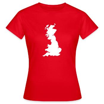 england england Länder1 - Frauen T-Shirt - Rot - Vorne - AI Model Female 172 dark (172cm)