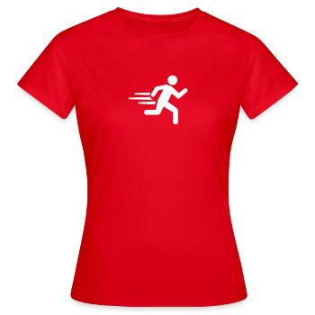 Courir - T-shirt Femme - rouge - Devant - AI Model Female 172 dark (172cm)