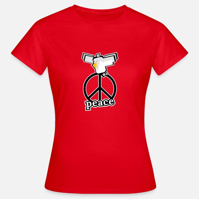 "peacematz" - Women's T-Shirt - red