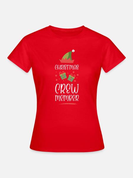 Weihnachten Crew Christmas - Frauen T-Shirt - Rot