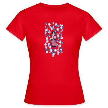 Rêve de fille dans la bulle - T-shirt Femme - rouge - Devant - AI Model Female 172 dark (172cm)