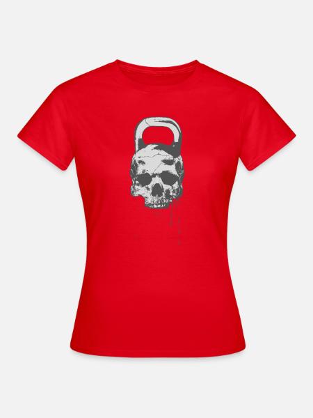 KETTLESKULL - Frauen T-Shirt - Rot